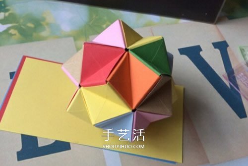 立体纸花球的折法图解 怎么折纸立体花球步骤 - 诺云双维造物网