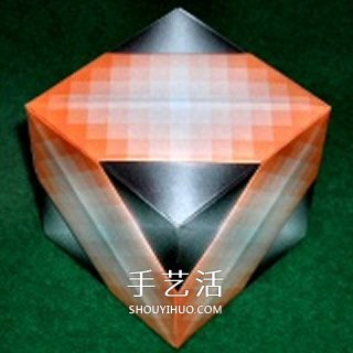 立方体怎么折图解教程 手工折纸立方体的步骤(图4)