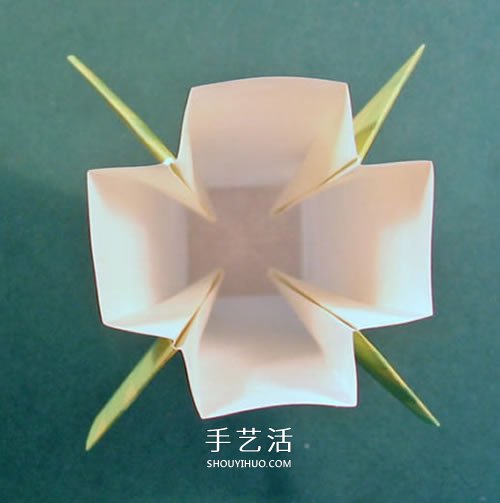 手工花瓶的折法图解 详细折花瓶教程步骤(图34)