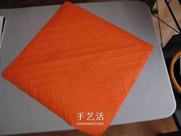 立体南瓜灯的折纸图解 手工复杂南瓜灯的折法(图3)