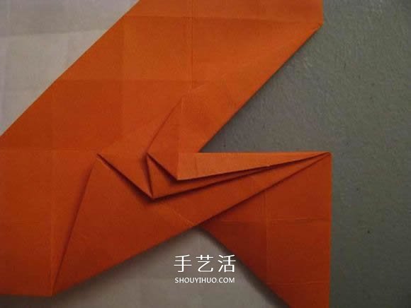 立体南瓜灯的折纸图解 手工复杂南瓜灯的折法(图8)