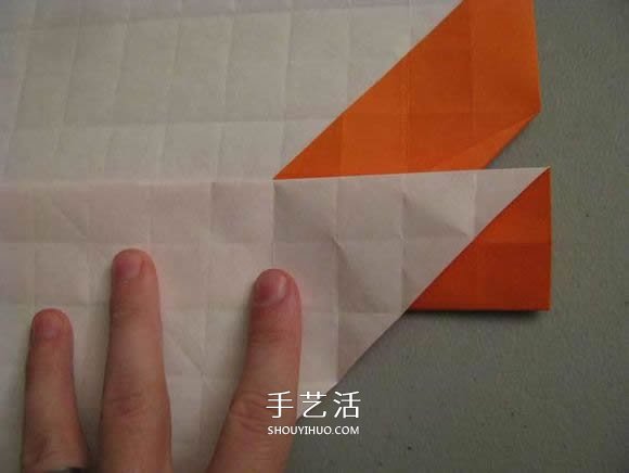 立体南瓜灯的折纸图解 手工复杂南瓜灯的折法(图12)
