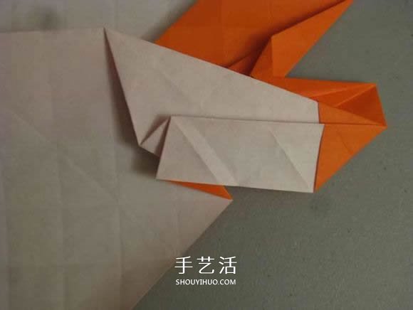 立体南瓜灯的折纸图解 手工复杂南瓜灯的折法(图15)