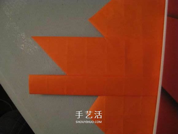 立体南瓜灯的折纸图解 手工复杂南瓜灯的折法(图20)