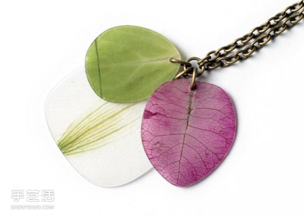 超美花瓣项链DIY图片 手工制作花瓣项链作品(图10)
