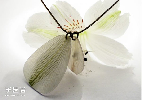 超美花瓣项链DIY图片 手工制作花瓣项链作品(图12)