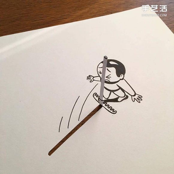 一支笔、一张纸，丹麦艺术家撕纸DIY出幽默！(图10)