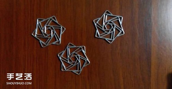 订书钉玫瑰花制作图解 用订书钉做玫瑰的步骤(图15)