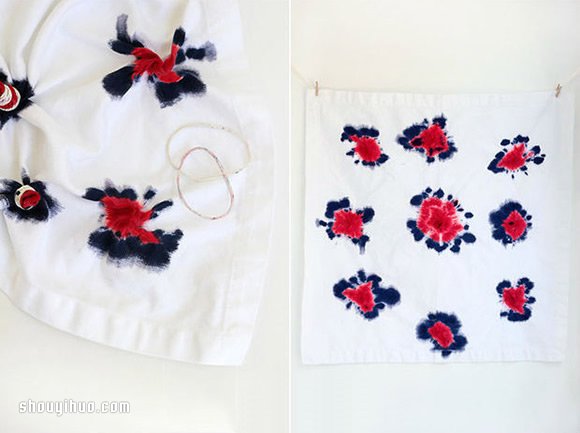 漂亮的花朵扎染技巧 给衣物加几朵小花吧 - 诺云双维造物网