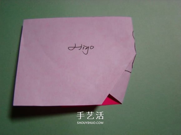 怎么折纸人物头像图解 戴帽子的人折法过程(图3)