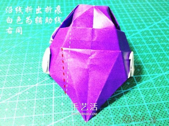 立体小汽车的折法图解 手工折纸汽车的折法(图21)
