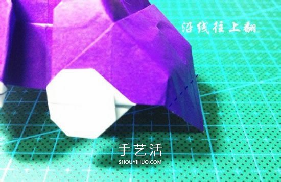 立体小汽车的折法图解 手工折纸汽车的折法(图23)