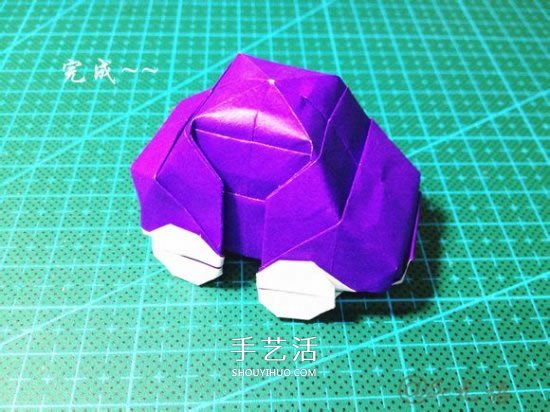 立体小汽车的折法图解 手工折纸汽车的折法(图30)