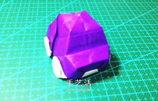 立体小汽车的折法图解 手工折纸汽车的折法(图31)