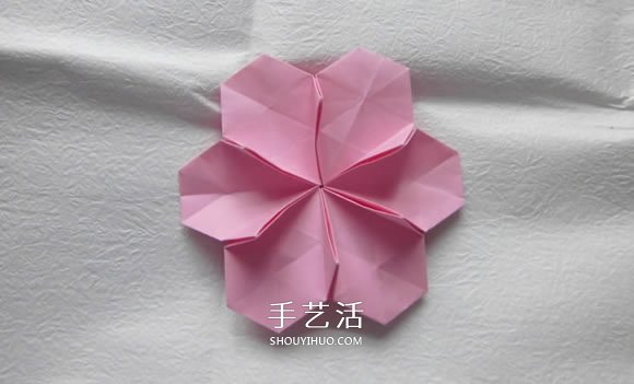 漂亮草帽子的折法图解 折纸花草帽的方法步骤(图10)