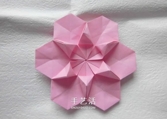 漂亮草帽子的折法图解 折纸花草帽的方法步骤(图11)