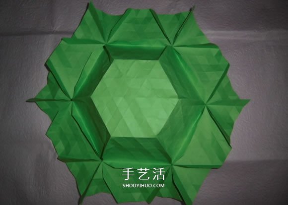 漂亮草帽子的折法图解 折纸花草帽的方法步骤(图14)