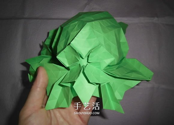 漂亮草帽子的折法图解 折纸花草帽的方法步骤(图16)