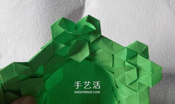 漂亮草帽子的折法图解 折纸花草帽的方法步骤(图18)