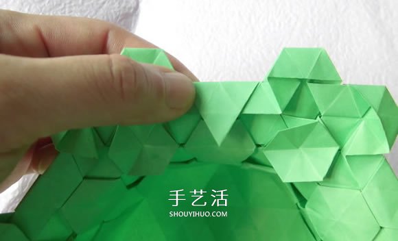 漂亮草帽子的折法图解 折纸花草帽的方法步骤(图23)