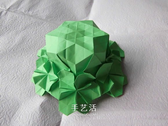 漂亮草帽子的折法图解 折纸花草帽的方法步骤(图26)