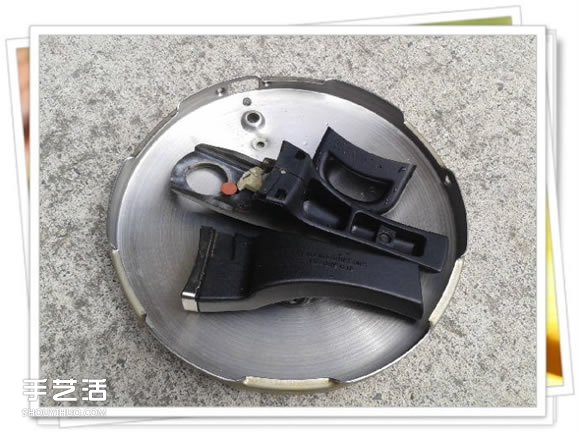 高压锅锅盖废物利用DIY制作花盆盆景的方法(图3)