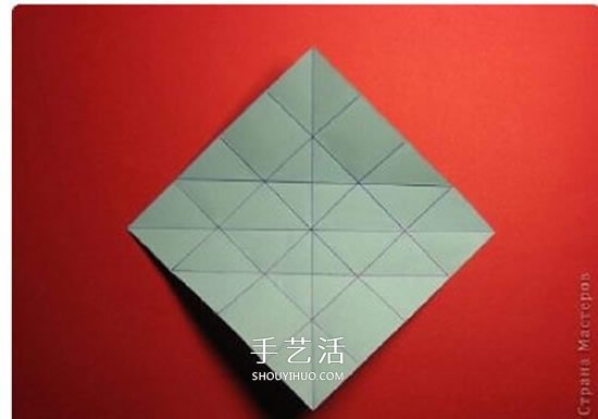 绿萝魔灵花球的折法图解 折纸绿萝魔灵花球教程(图5)