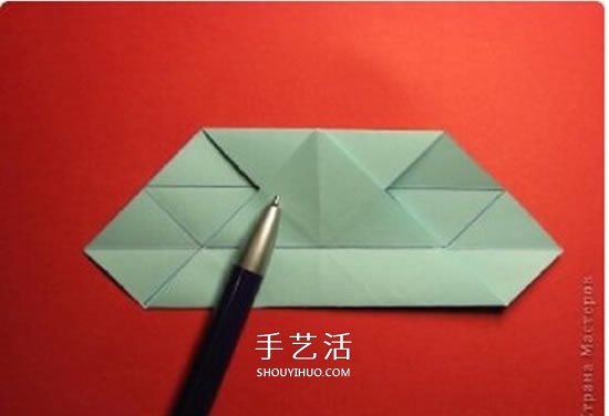 绿萝魔灵花球的折法图解 折纸绿萝魔灵花球教程(图9)