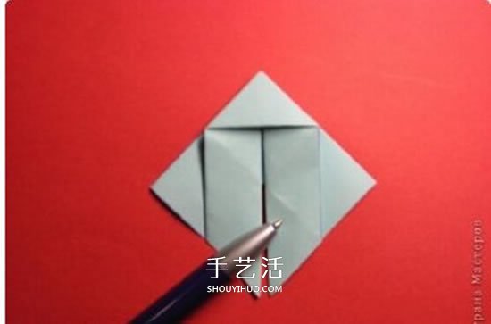 绿萝魔灵花球的折法图解 折纸绿萝魔灵花球教程(图11)