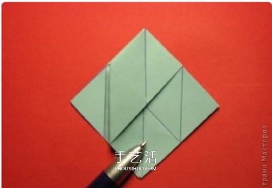 绿萝魔灵花球的折法图解 折纸绿萝魔灵花球教程(图12)