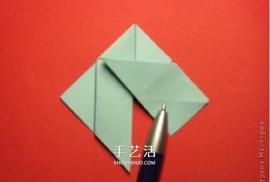 绿萝魔灵花球的折法图解 折纸绿萝魔灵花球教程(图13)
