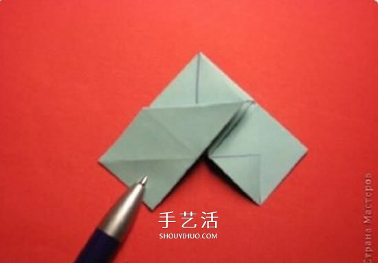 绿萝魔灵花球的折法图解 折纸绿萝魔灵花球教程(图15)