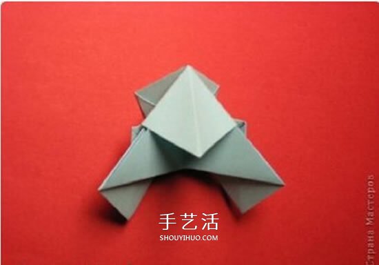 绿萝魔灵花球的折法图解 折纸绿萝魔灵花球教程(图18)