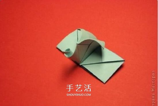 绿萝魔灵花球的折法图解 折纸绿萝魔灵花球教程(图23)