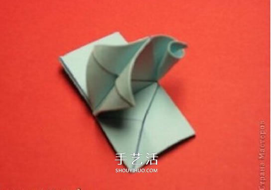绿萝魔灵花球的折法图解 折纸绿萝魔灵花球教程(图22)