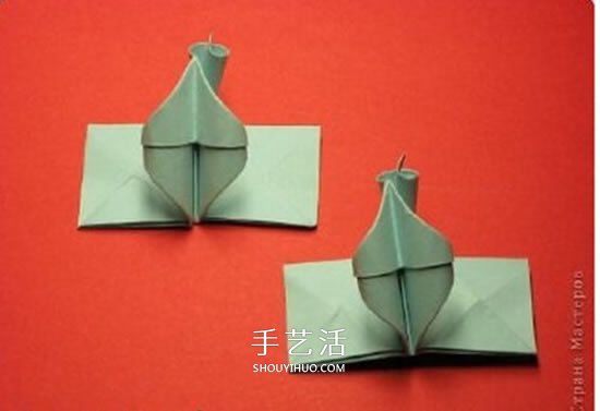 绿萝魔灵花球的折法图解 折纸绿萝魔灵花球教程(图24)