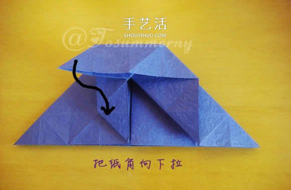 圣诞星折法图解教程 折纸圣诞星的方法步骤(图5)