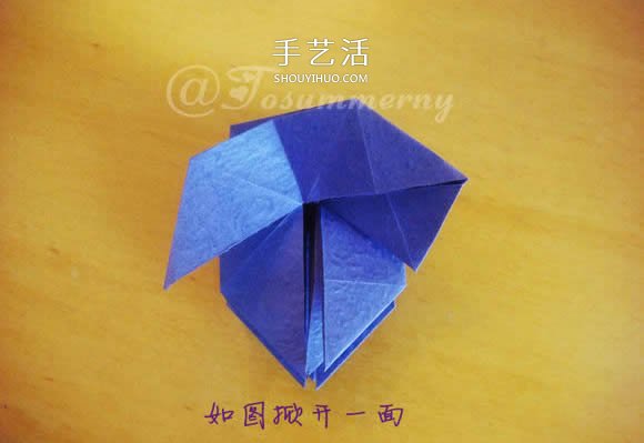 圣诞星折法图解教程 折纸圣诞星的方法步骤(图10)