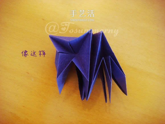 圣诞星折法图解教程 折纸圣诞星的方法步骤(图14)