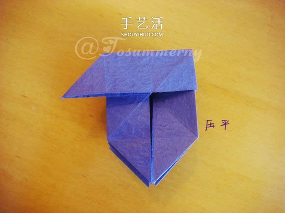 圣诞星折法图解教程 折纸圣诞星的方法步骤(图15)