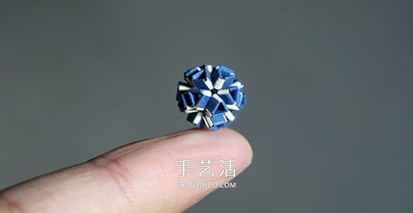 手工折纸Snapology球 用纸条折球体步骤图解(图7)
