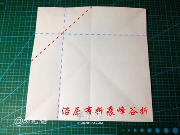 背着麻袋的可爱圣诞老人手工折纸图解教程(图6)