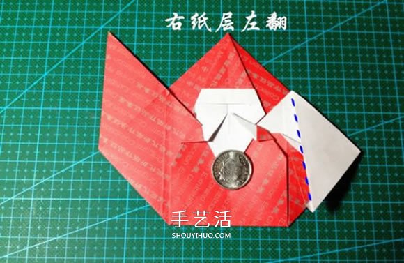 背着麻袋的可爱圣诞老人手工折纸图解教程(图26)
