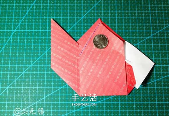 背着麻袋的可爱圣诞老人手工折纸图解教程(图22)