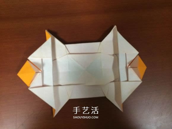 复杂立体跑车的折法 详细折纸跑车图解步骤(图35)