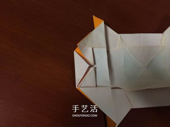 复杂立体跑车的折法 详细折纸跑车图解步骤(图40)