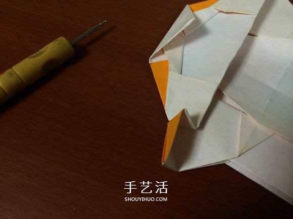 复杂立体跑车的折法 详细折纸跑车图解步骤(图43)