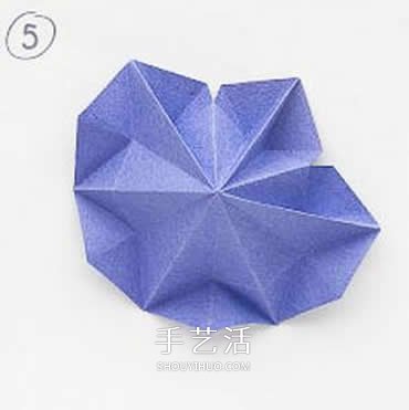 八边形纸折圣诞树图解 立体叠合圣诞树的折法(图9)