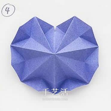 八边形纸折圣诞树图解 立体叠合圣诞树的折法(图8)
