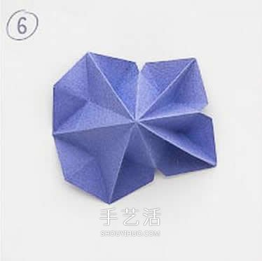 八边形纸折圣诞树图解 立体叠合圣诞树的折法(图10)